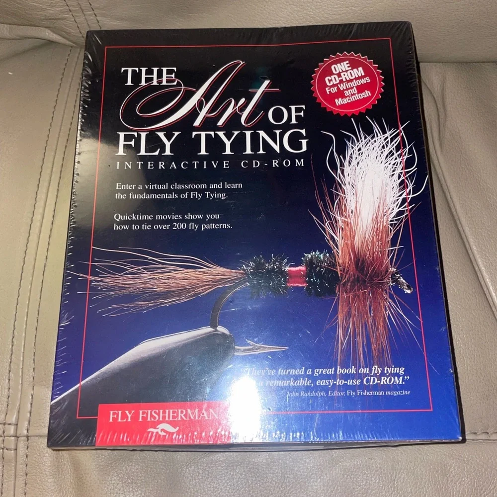 The Art of Fly Tying Interactive CD-ROM New Sealed PC Computer Vintage Rare Fun